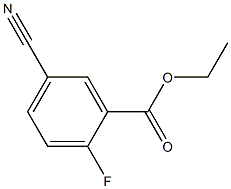 5-CYANO-2-FLUOROBENZOIC ACID ETHYL ESTER 化学構造式