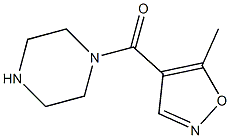 1-[(5-METHYLISOXAZOL-4-YL)CARBONYL]PIPERAZINE Structure