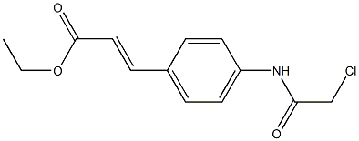 ETHYL (2E)-3-{4-[(CHLOROACETYL)AMINO]PHENYL}ACRYLATE Structure