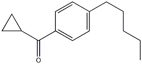 CYCLOPROPYL(4-PENTYLPHENYL)METHANONE Structure