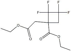 ETHYL 1-(2-ETHOXY-2-OXOETHYL)-2,2,3,3-TETRAFLUOROCYCLOBUTANECARBOXYLATE Struktur