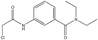 3-[(CHLOROACETYL)AMINO]-N,N-DIETHYLBENZAMIDE Structure