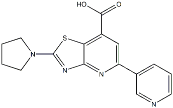 5-PYRIDIN-3-YL-2-PYRROLIDIN-1-YL[1,3]THIAZOLO[4,5-B]PYRIDINE-7-CARBOXYLIC ACID