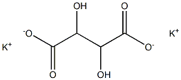 L(+)Potassium tartrate 化学構造式