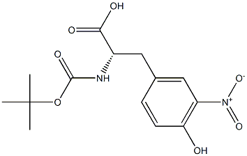 Boc-3-Nitro-Tyrosine,,结构式