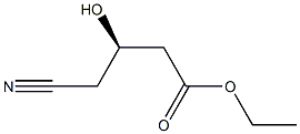 (R)3-HYDROXY-4-CYANOBUTRATE ETHYL ESTER Structure