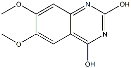 2,4-DHYDROXY-6,7-DIMETHOXY-QUINAZOLINE 结构式