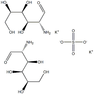 D-GLUCOSAMINE POTASSIUM SULPHATE 结构式