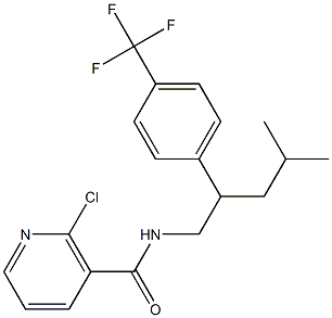 2-CHLORO-N-{4-METHYL-2-[4-(TRIFLUOROMETHYL)PHENYL]PENTYL}NICOTINAMIDE
