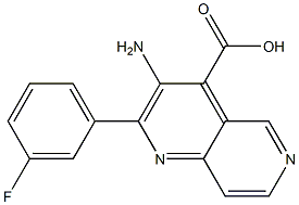 3-AMINO-2-(3-FLUOROPHENYL)-1,6-NAPHTHYRIDINE-4-CARBOXYLIC ACID