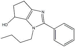 3-BUTYL-2-PHENYL-3,4,5,6-TETRAHYDROCYCLOPENTA[D]IMIDAZOL-4-OL Structure
