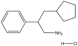 3-CYCLOPENTYL-2-PHENYLPROPAN-1-AMINE HYDROCHLORIDE,,结构式