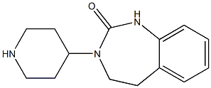 3-PIPERIDIN-4-YL-1,3,4,5-TETRAHYDRO-2H-1,3-BENZODIAZEPIN-2-ONE 结构式