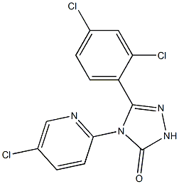 4-(5-CHLORO-PYRIDIN-2-YL)-5-(2,4-DICHLORO-PHENYL)-2,4-DIHYDRO-[1,2,4]TRIAZOL-3-ONE Structure