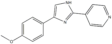 4-[4-(4-METHOXYPHENYL)-1H-IMIDAZOL-2-YL]PYRIDINE Struktur