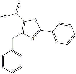 4-BENZYL-2-PHENYL-1,3-THIAZOLE-5-CARBOXYLIC ACID Structure