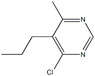 4-CHLORO-5-PROPYL-6-METHYLPYRIMIDINE,,结构式