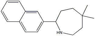5,5-DIMETHYL-2-(2-NAPHTHYL)AZEPANE Struktur