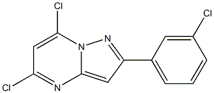 5,7-DICHLORO-2-(3-CHLOROPHENYL)PYRAZOLO[1,5-A]PYRIMIDINE Structure