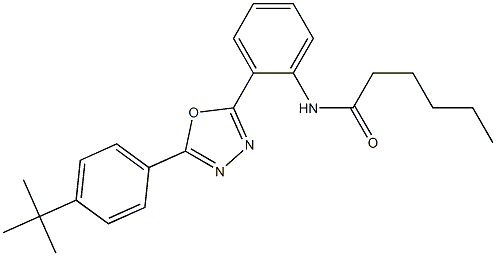  N1-(2-{5-[4-(tert-butyl)phenyl]-1,3,4-oxadiazol-2-yl}phenyl)hexanamide