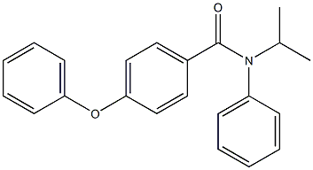N-isopropyl-4-phenoxy-N-phenylbenzenecarboxamide Structure
