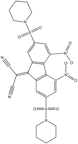 2-[4,5-dinitro-2,7-di(piperidinosulfonyl)-9H-fluoren-9-yliden]malononitrile