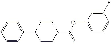 N-(3-fluorophenyl)-4-phenyltetrahydro-1(2H)-pyridinecarboxamide Structure