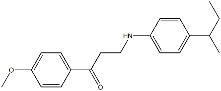 3-[4-(sec-butyl)anilino]-1-(4-methoxyphenyl)-1-propanone Structure