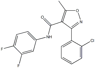  N4-(3,4-difluorophenyl)-3-(2-chlorophenyl)-5-methyl-4-isoxazolecarboxamide