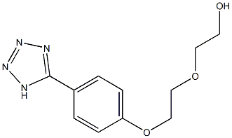 2-{2-[4-(1H-1,2,3,4-tetraazol-5-yl)phenoxy]ethoxy}-1-ethanol,,结构式