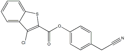 4-(cyanomethyl)phenyl 3-chlorobenzo[b]thiophene-2-carboxylate|