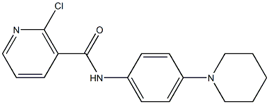 2-chloro-N-(4-piperidinophenyl)nicotinamide Structure