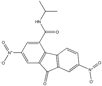 N4-isopropyl-2,7-dinitro-9-oxo-9H-4-fluorenecarboxamide,,结构式