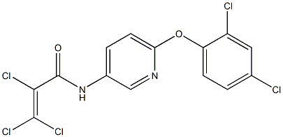 N1-[6-(2,4-dichlorophenoxy)-3-pyridyl]-2,3,3-trichloroacrylamide 结构式