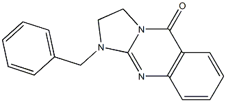 1-benzyl-1,2,3,5-tetrahydroimidazo[2,1-b]quinazolin-5-one 化学構造式