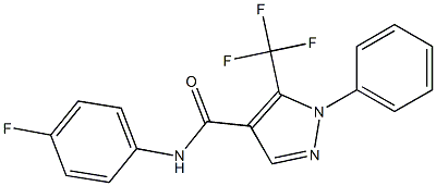 N4-(4-fluorophenyl)-1-phenyl-5-(trifluoromethyl)-1H-pyrazole-4-carboxamide Structure