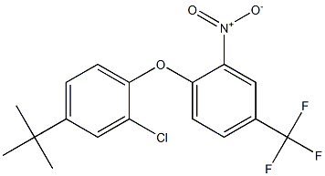 1-[4-(tert-butyl)-2-chlorophenoxy]-2-nitro-4-(trifluoromethyl)benzene 化学構造式