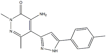 4-amino-2,6-dimethyl-5-[5-(4-methylphenyl)-1H-pyrazol-3-yl]-2,3-dihydropyridazin-3-one