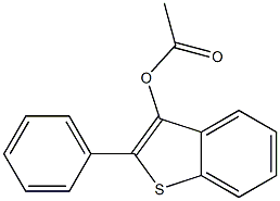 2-phenylbenzo[b]thiophen-3-yl acetate Struktur