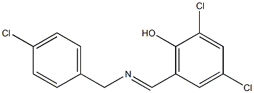 2,4-dichloro-6-{[(4-chlorobenzyl)imino]methyl}phenol