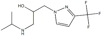 1-(isopropylamino)-3-[3-(trifluoromethyl)-1H-pyrazol-1-yl]propan-2-ol Structure