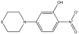 2-nitro-5-(1,4-thiazinan-4-yl)phenol Structure