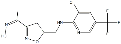 1-[5-({[3-chloro-5-(trifluoromethyl)-2-pyridinyl]amino}methyl)-4,5-dihydro-3-isoxazolyl]-1-ethanone oxime