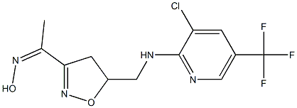  1-[5-({[3-chloro-5-(trifluoromethyl)-2-pyridinyl]amino}methyl)-4,5-dihydro-3-isoxazolyl]-1-ethanone oxime