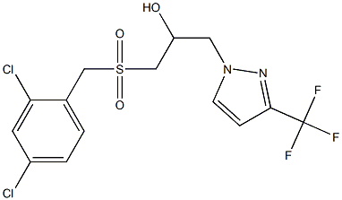 1-[(2,4-dichlorobenzyl)sulfonyl]-3-[3-(trifluoromethyl)-1H-pyrazol-1-yl]propan-2-ol Struktur