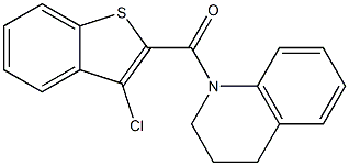 (3-chlorobenzo[b]thiophen-2-yl)(1,2,3,4-tetrahydroquinolin-1-yl)methanone Struktur