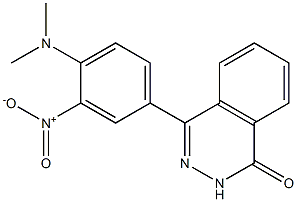 4-[4-(dimethylamino)-3-nitrophenyl]-1,2-dihydrophthalazin-1-one,,结构式
