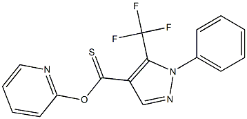 2-pyridyl 1-phenyl-5-(trifluoromethyl)-1H-pyrazole-4-carbothioate 结构式