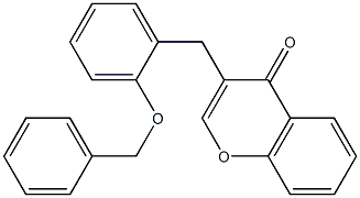 3-[2-(benzyloxy)benzyl]-4H-chromen-4-one Structure