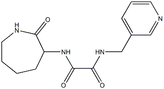 N1-(2-oxoazepan-3-yl)-N2-(3-pyridylmethyl)ethanediamide 化学構造式